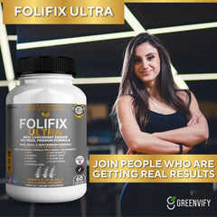 GREENVIFY FoliFix Ultra bottle back with usage directions
