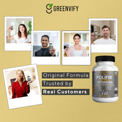 GREENVIFY FoliFix Ultra daily-use bottle beside a glass
