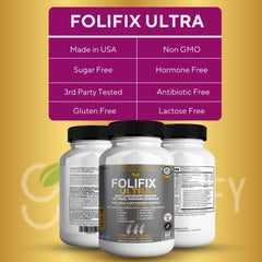 GREENVIFY FoliFix Ultra label closeup with clean design and ingredients