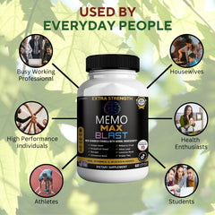 GREENVIFY Memo Max Blast packaging stack communicates value and quality.