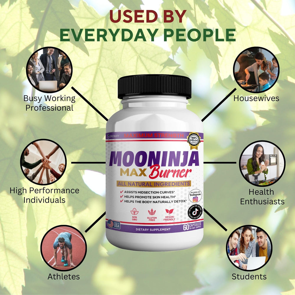 Serving suggestion showing two capsules as part of a daily routine