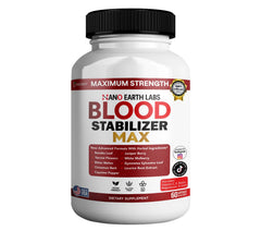 Greenvify Nano Earth Labs Blood Stabilizer Max bottle front supports daily wellness