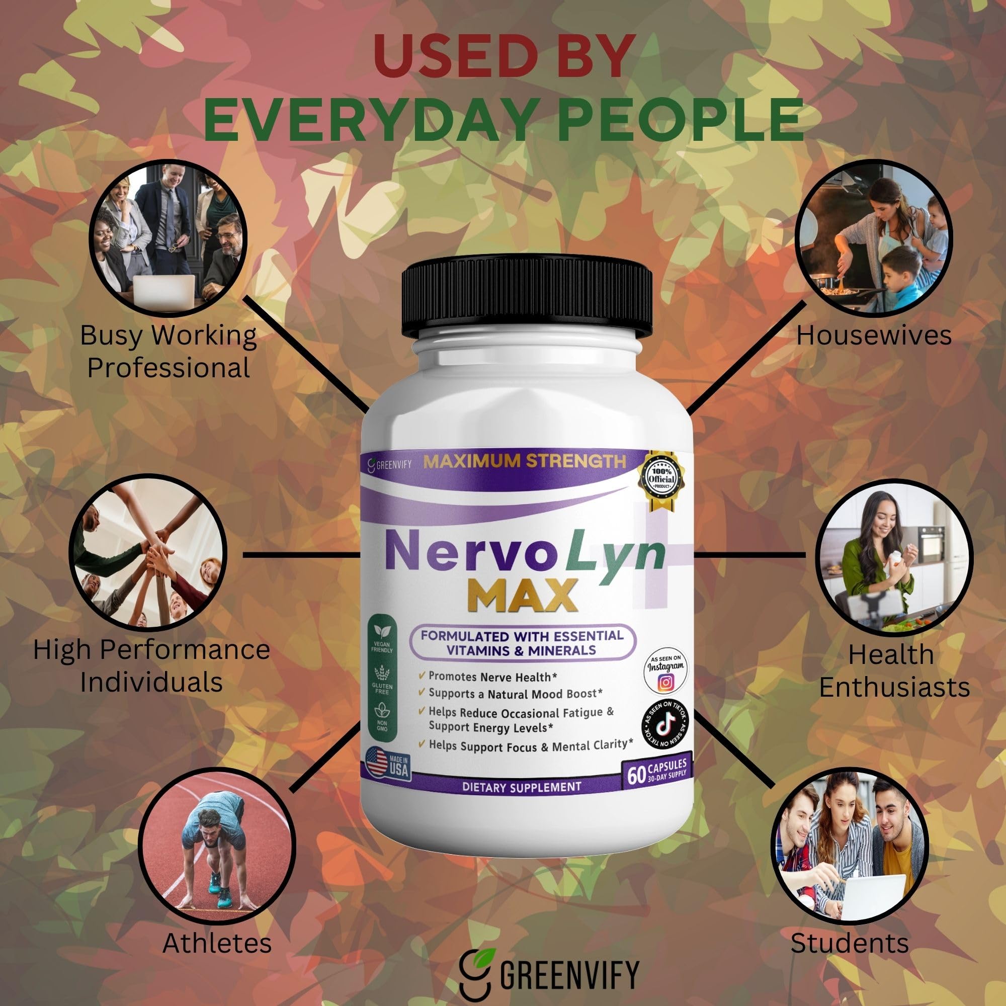GreenVify NervoLyn Max daily-use scene inspires routine supplementation.