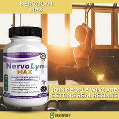 GreenVify NervoLyn Max packaging demonstrates 30-day supply convenience.