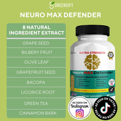 GREENVIFY NeuroMAX Defender capsules daily-pack for a 30-day routine