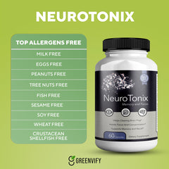 GreenVify NeuroTonix supports memory retention and steady concentration.