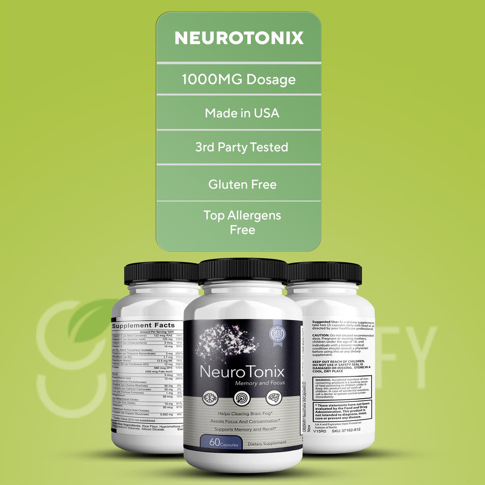 GreenVify NeuroTonix uses natural ingredients designed for brain function.
