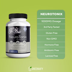 GreenVify NeuroTonix is produced in a GMP-certified facility ensuring quality.