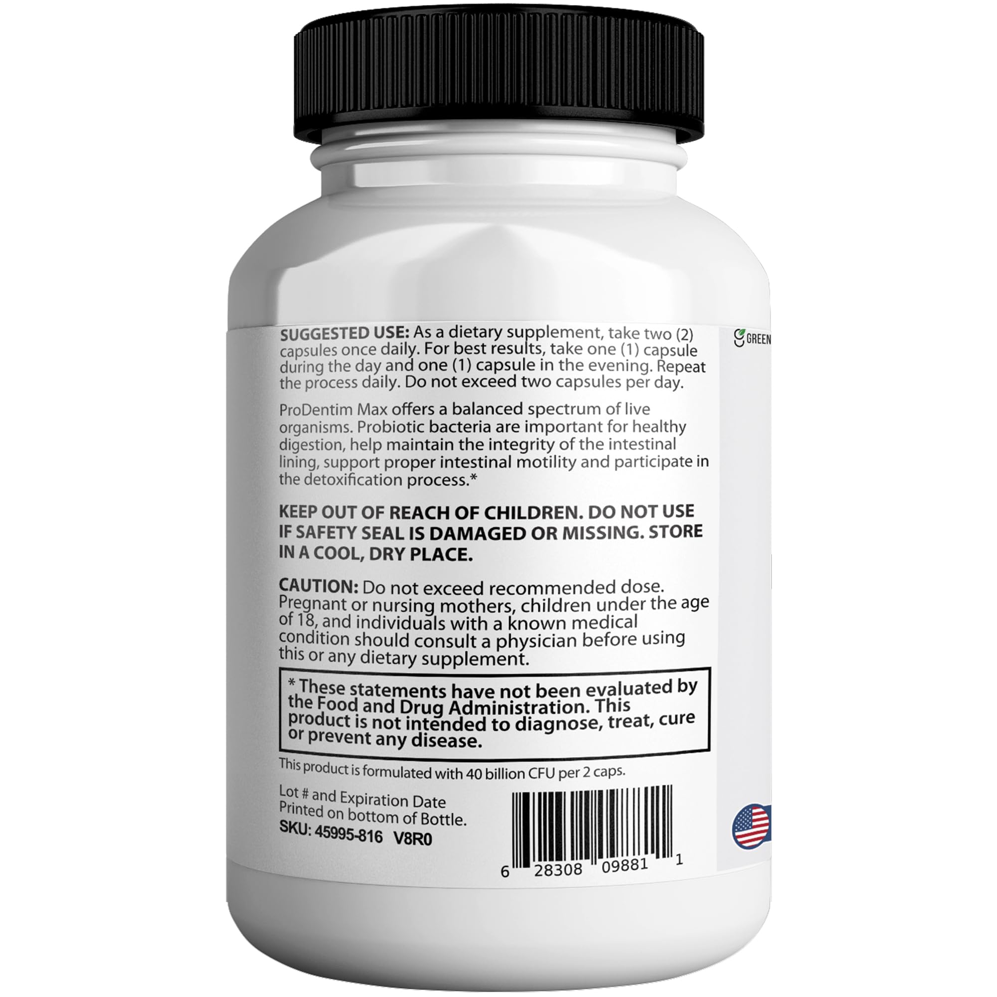 Made-in-USA facility badge highlighting GMP-certified production quality.