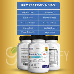 GREENVIFY ProstateViva Max ingredients hero spotlights all-natural prostate-support components.
