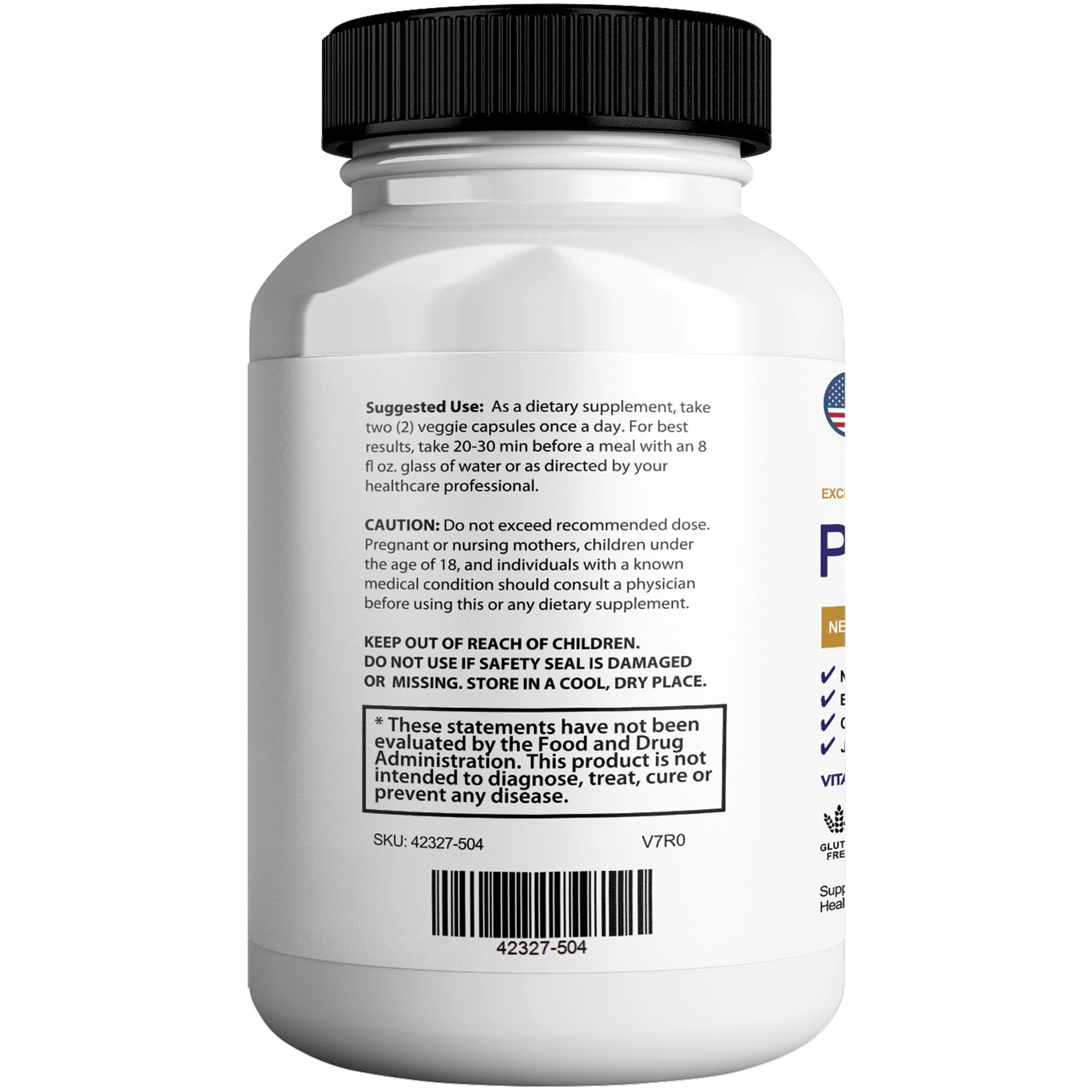 GREENVIFY ProstateViva Max capsules pictured with water for nighttime urinary comfort.