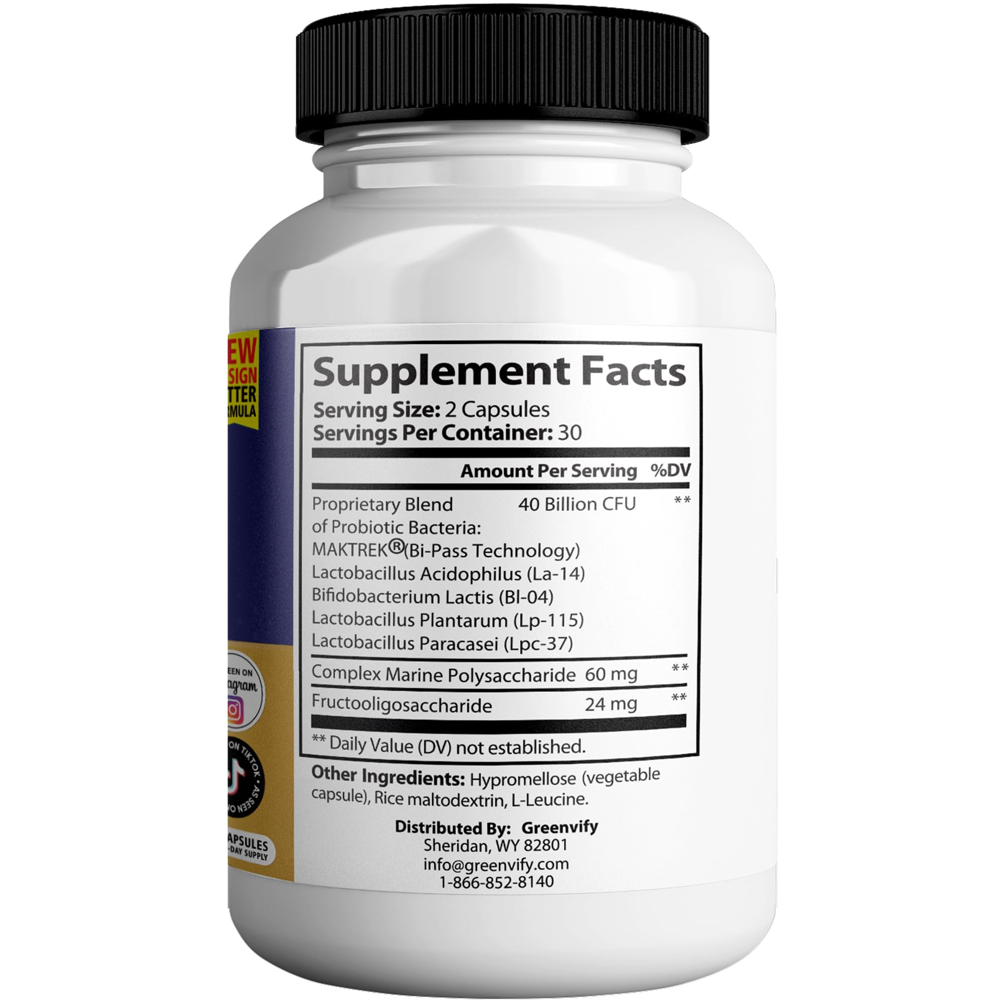 Greenvify ProviaDenta Gold Max capsules shown for convenient daily use