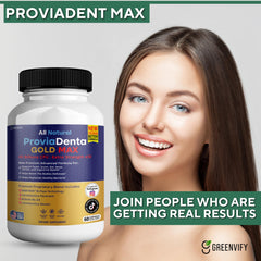 Greenvify ProviaDenta Gold Max packaging displayed on shelf for easy access
