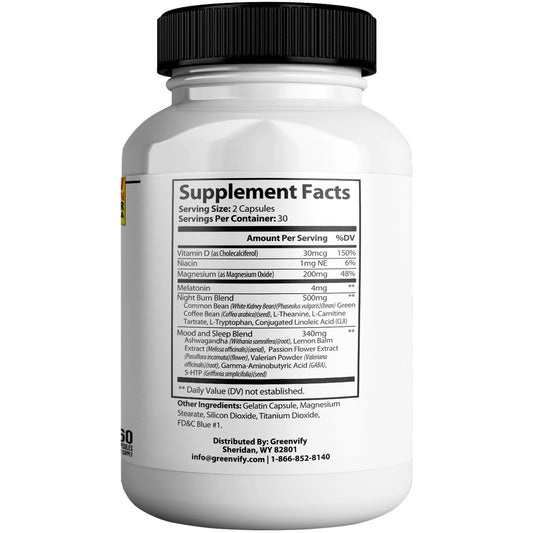 GREENVIFY SeroBurn Max capsules pack ready for easy supplementation.