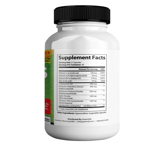 GREENVIFY Tonic Greens Max turmeric capsules displaying rich anti-inflammatory blend