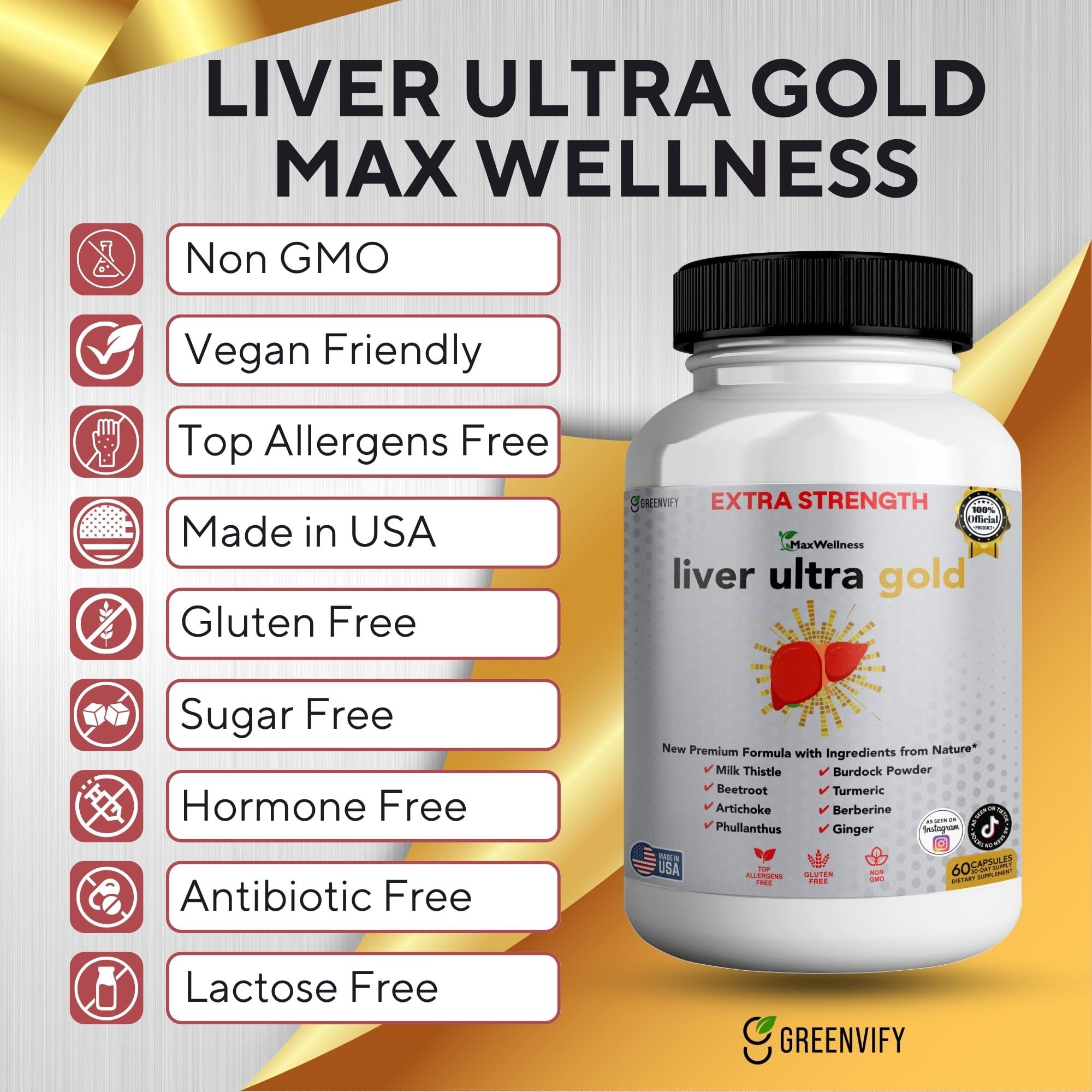 GreenVify Turmeric powder hints at antioxidant protection and inflammation balance.