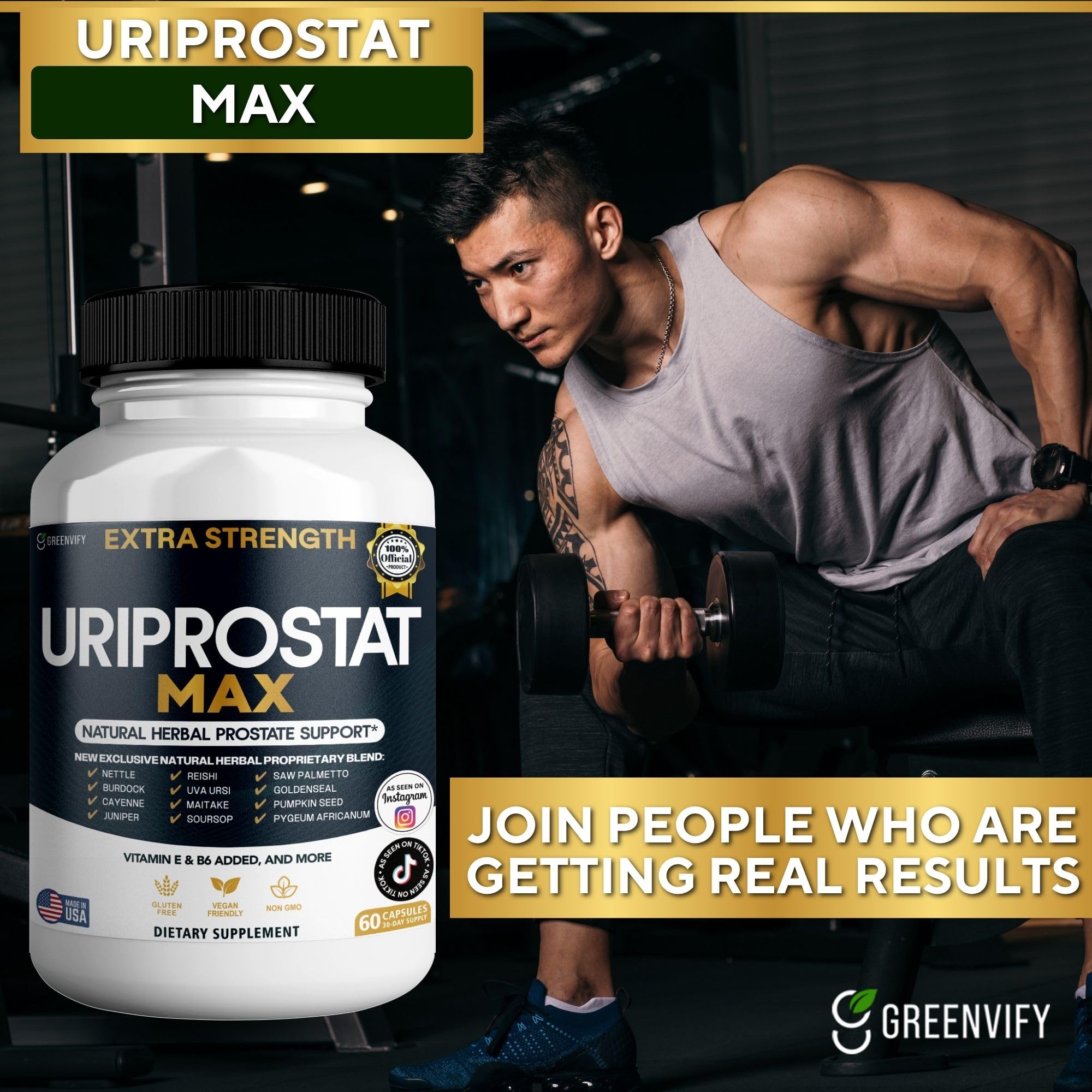 GreenVify Uriprostat Max day-use scene suggesting a daily routine