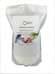 Greenway Biotech Magnesium Chloride powder bottle, convenient daily supplement when dissolved in water or juice.