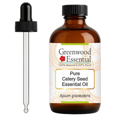 Greenwood Essential Celery Seed Oil bottle in amber glass preserving potency