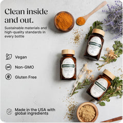 Greenworks Nature's Digest packaging label highlighting non-GMO and shelf-stable.