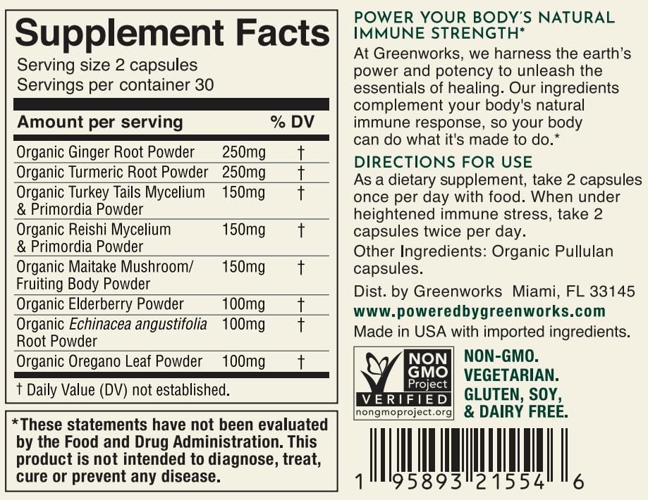 Greenworks Nature's Immune travel-pack packaging ready for labeling or gifting.