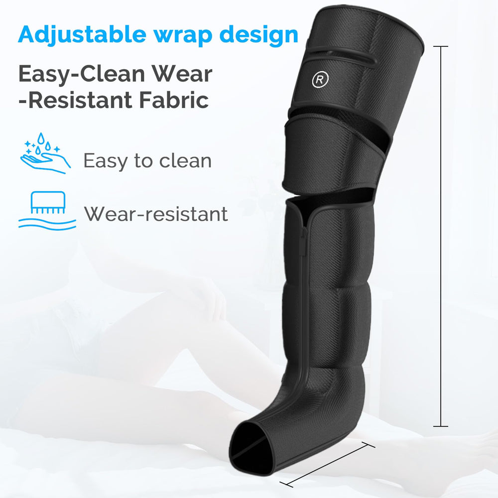Greetmed leg massager includes zip-up sleeves for easy, comfortable fit.