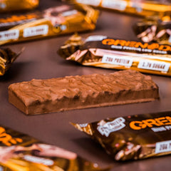 Grenade Carb Killa bar post-workout treat after training sessions.
