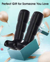 Greprety leg massager in packaging concept as a thoughtful present.