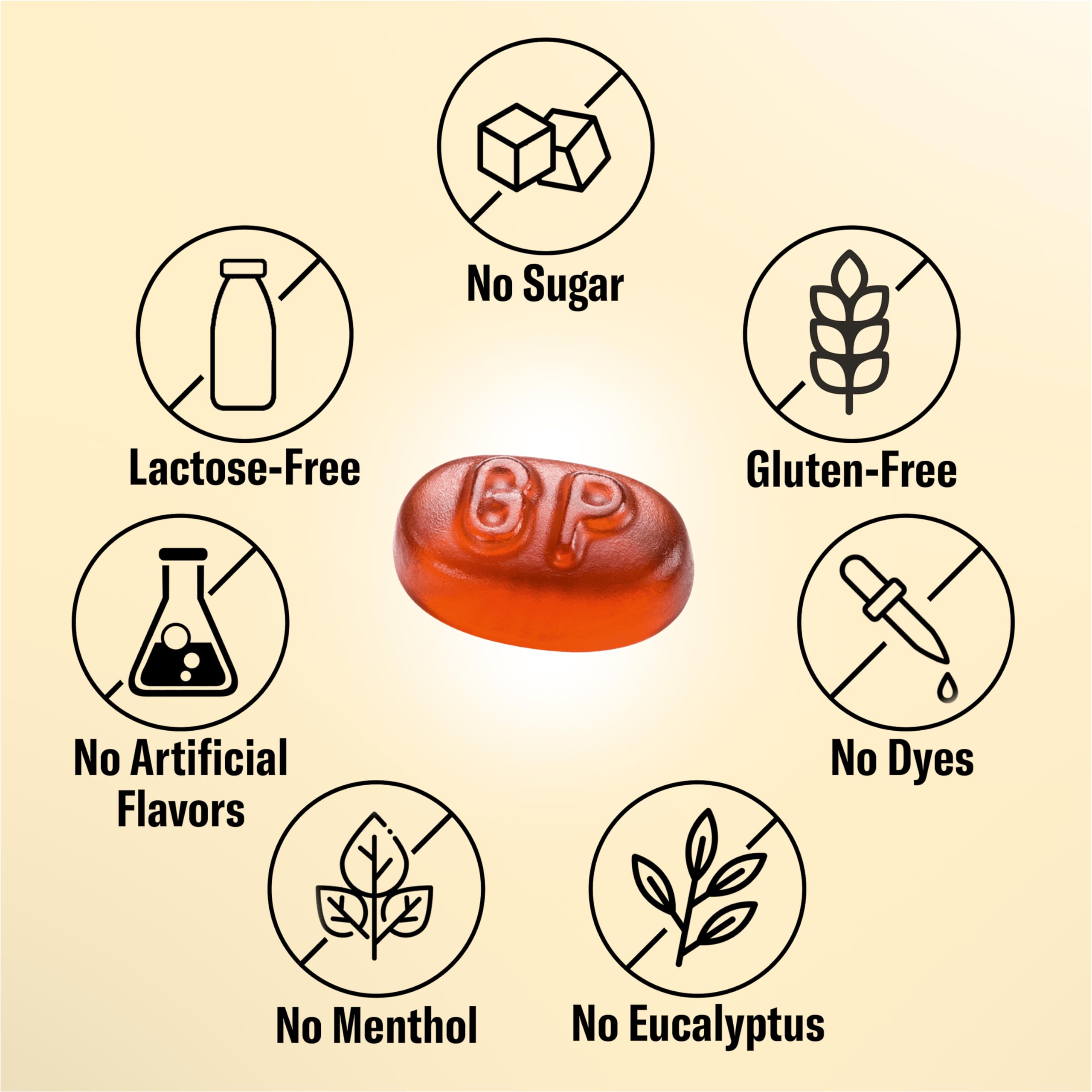 GRETHER'S Sugarfree Blueberry Pastilles glycerin coating for smooth texture