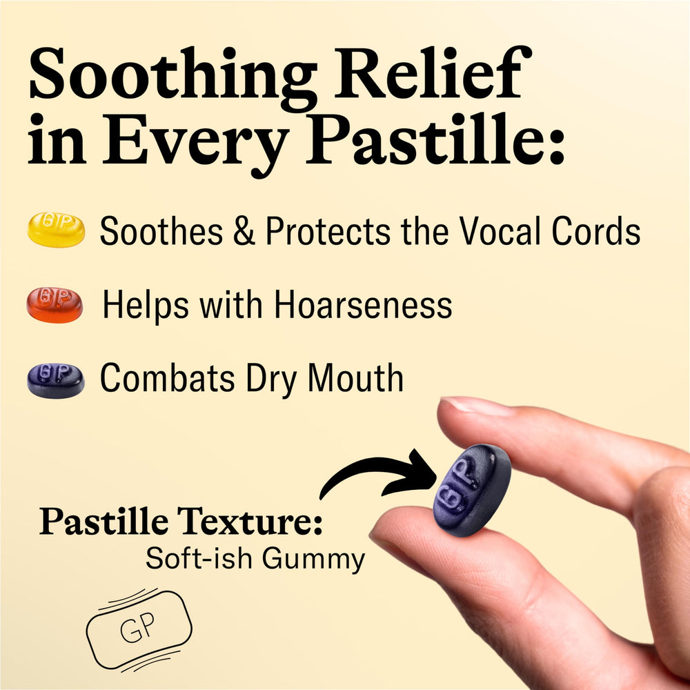 GRETHER'S sugarfree pastilles blackcurrant closeup - natural fruit flavor to refresh breath