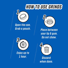 GRINDS Cinnamon Roll can sealed for easy storage