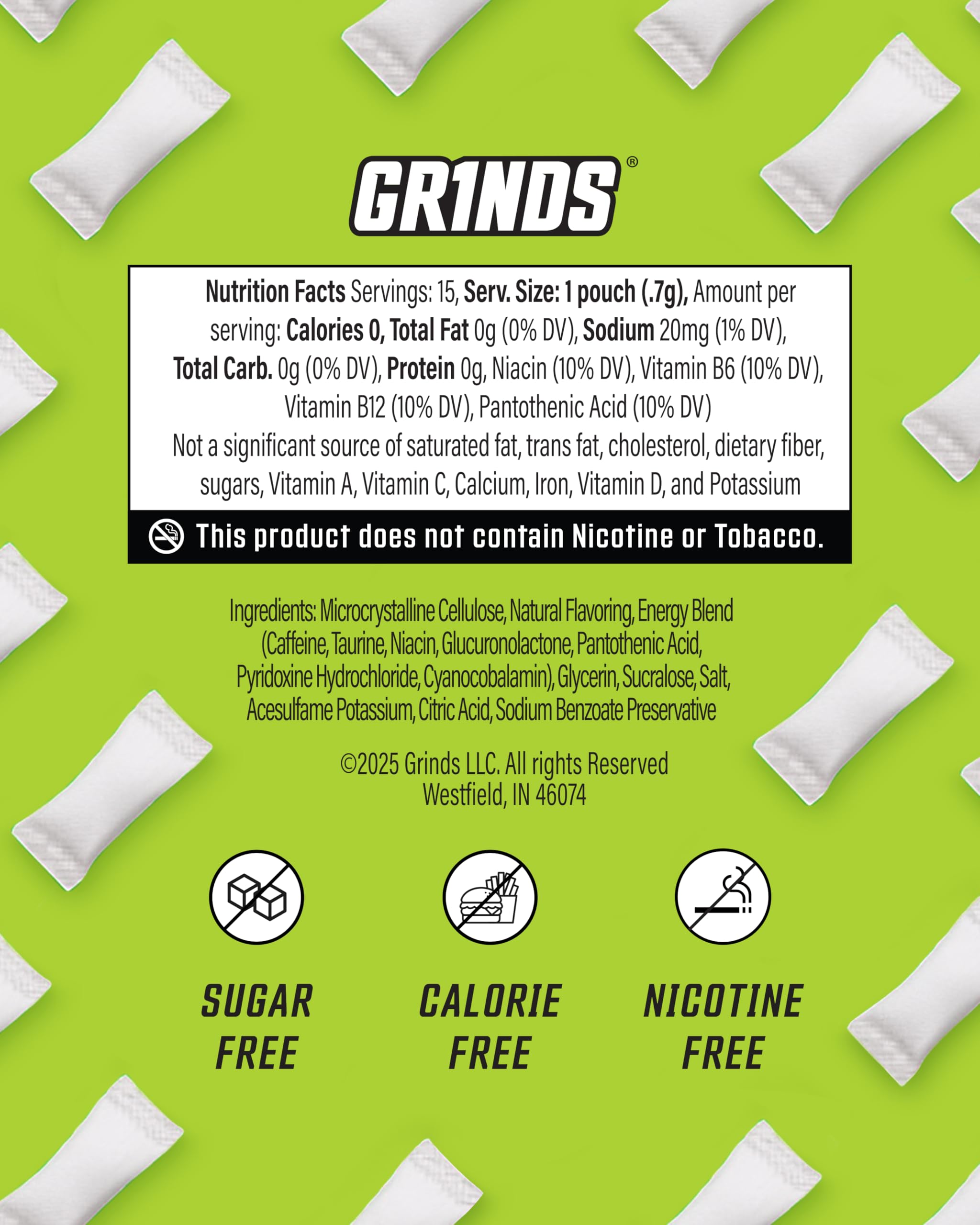 GRINDS Energy Pouches pre-workout use illustrates quick boost before training.