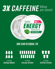 GRINDS Wintergreen pouch in hand for quick study session.