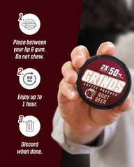 Moisture-locked Grinds packaging preserves flavor and freshness