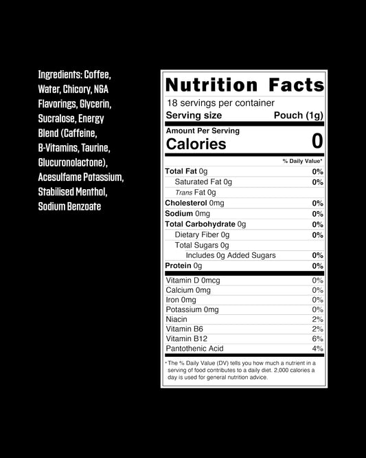 GRINDS Spearmint pouch open image showing moisture-lock freshness