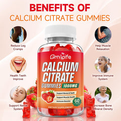 GrnLife calcium citrate gummies chewy texture for simple daily use