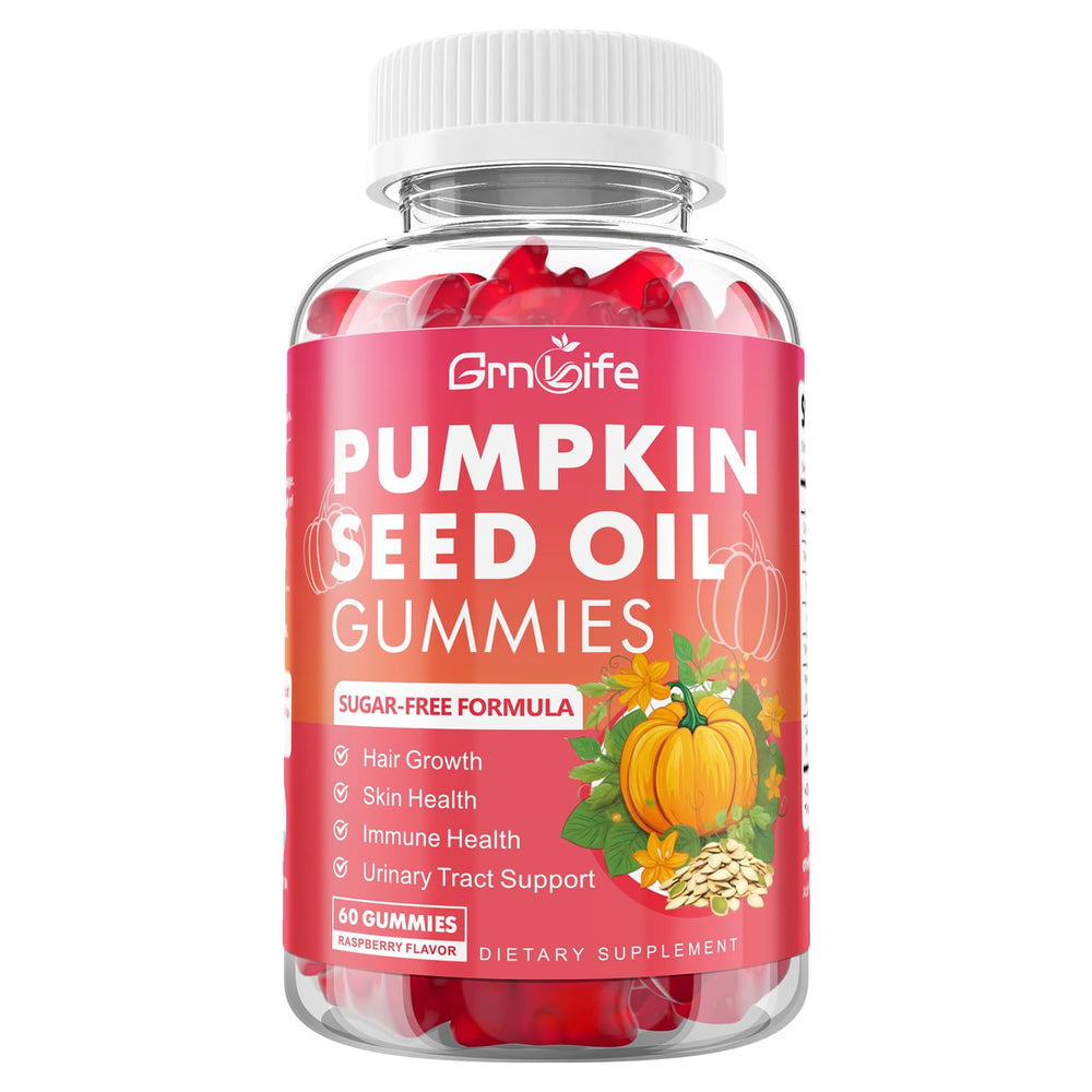 GrnLife pumpkin seed gummies two-pack on white background