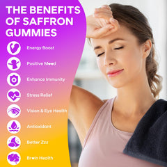 GrnLife saffron gummies kids usage scene indicating kid-friendly dose.