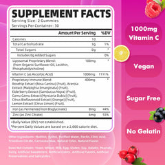 GrnLife vitamin C gummies with elderberry for immune support