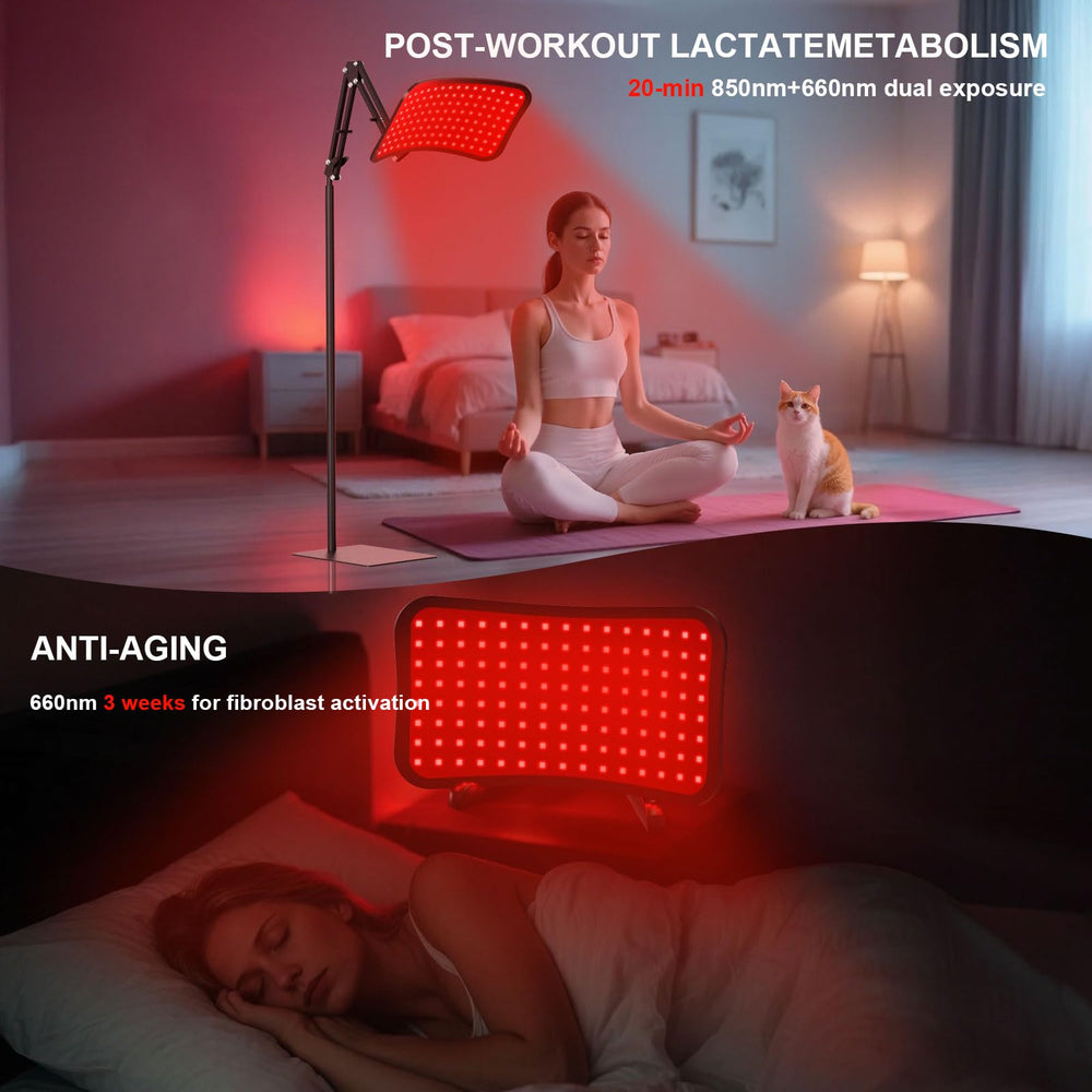 GrnSprX dual-wavelength 660nm/850nm LED array for skin vitality.