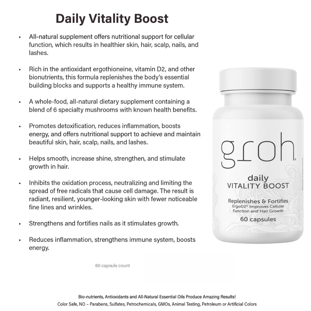 Groh Daily Vitality Boost supports gentle detox and balanced inflammation