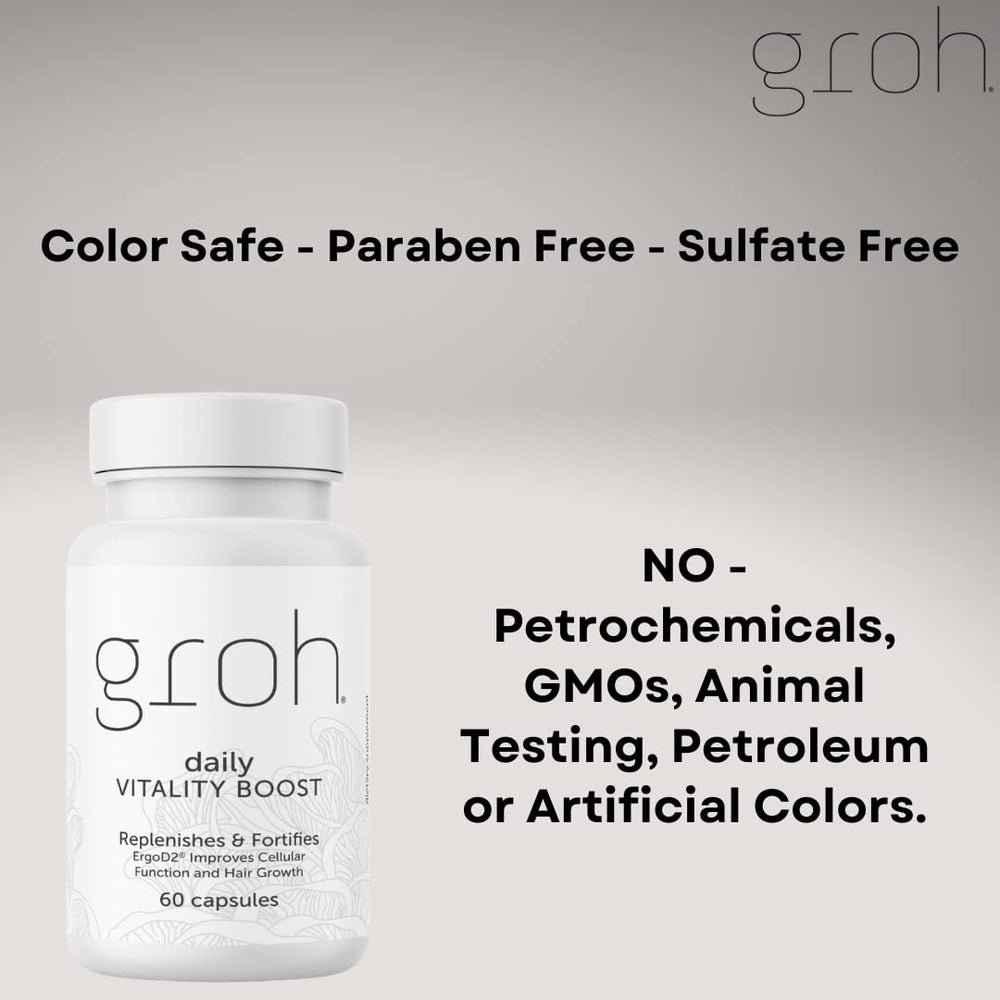 Groh Daily Vitality Boost ergothioneine-rich formula supports antioxidant activity