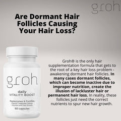 Groh Daily Vitality Boost promotes stronger hair and nails