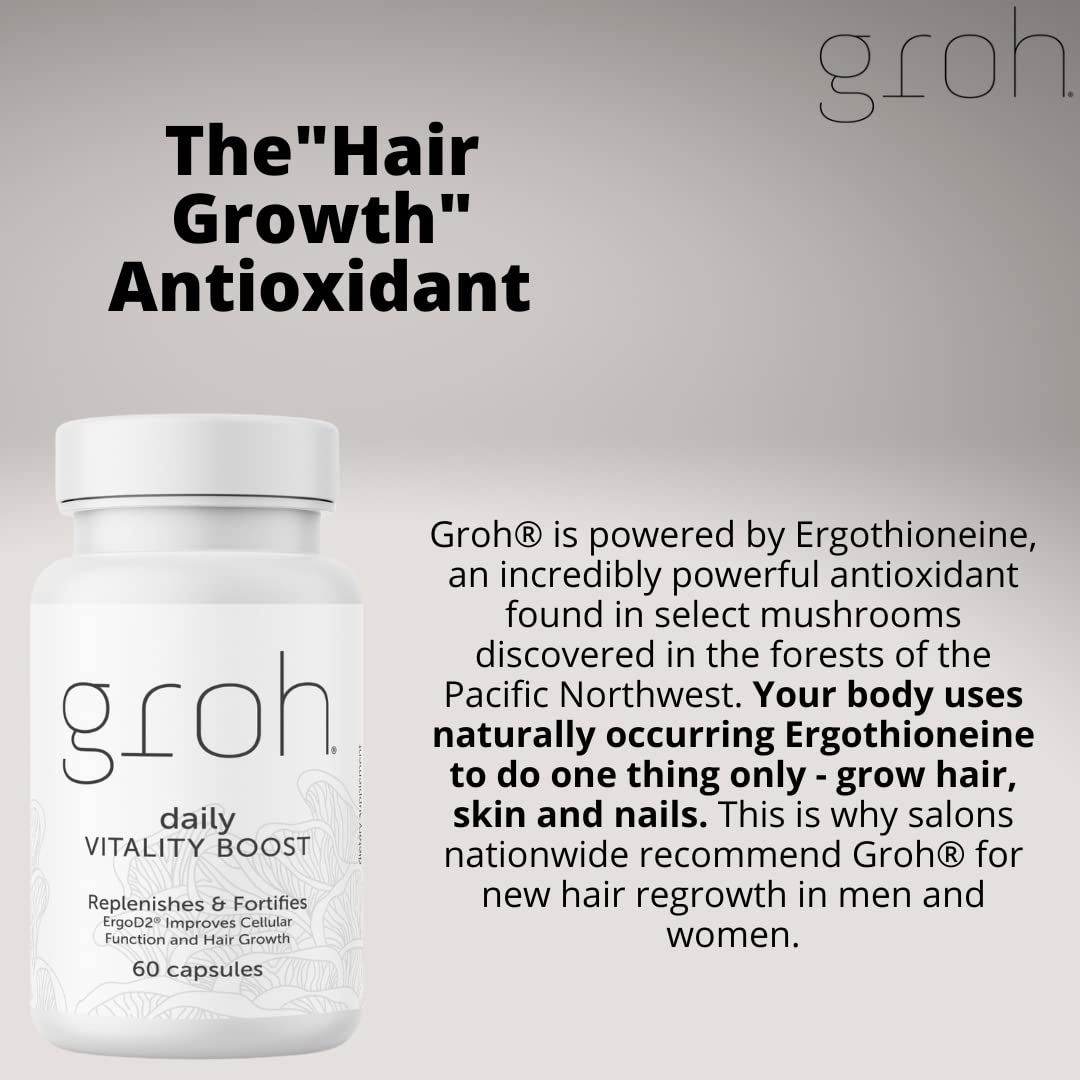 Groh Daily Vitality Boost vitamin D2 and nutrients support radiant skin