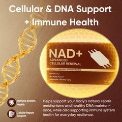 GROHESE NAD advanced formula with science imagery emphasizes research-backed design.