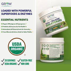 Wheatgrass powder scoop ready for smoothies, a convenient daily nutrition option.
