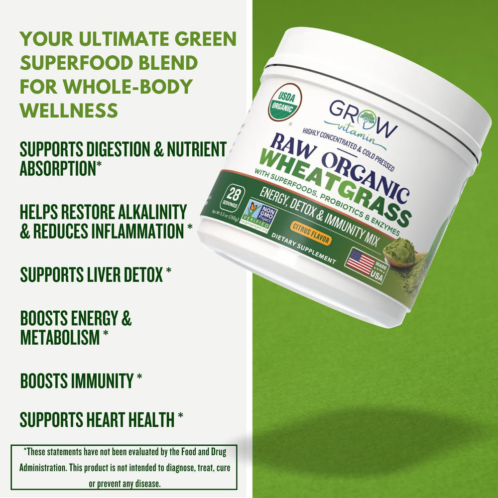 Citrus-flavored powder mixed in water offers refreshing taste and phytonutrient support.