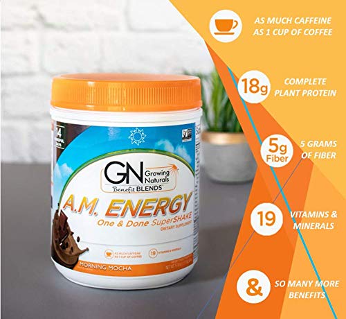 Growing Naturals One & Done SuperShake served in a glass for quick fueling.