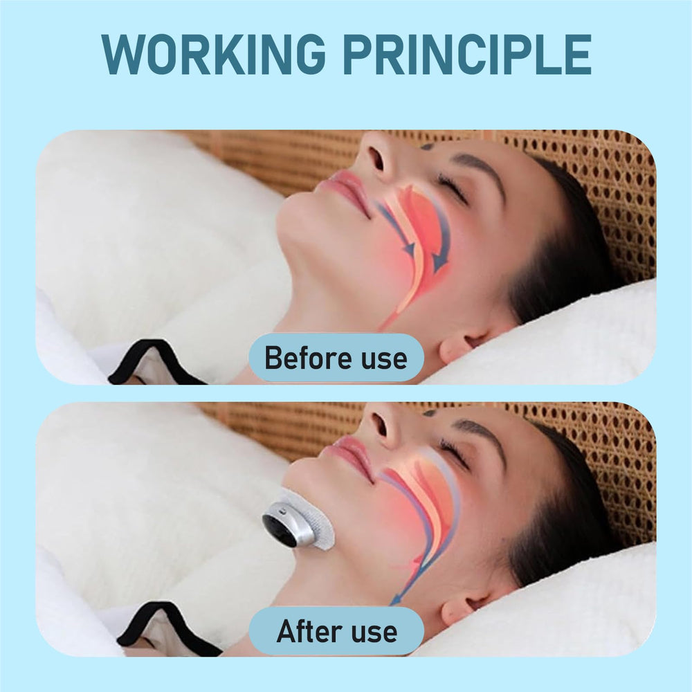 grueoath Z3 Pro snoring device sensor panel illustrating adaptive pattern sensing