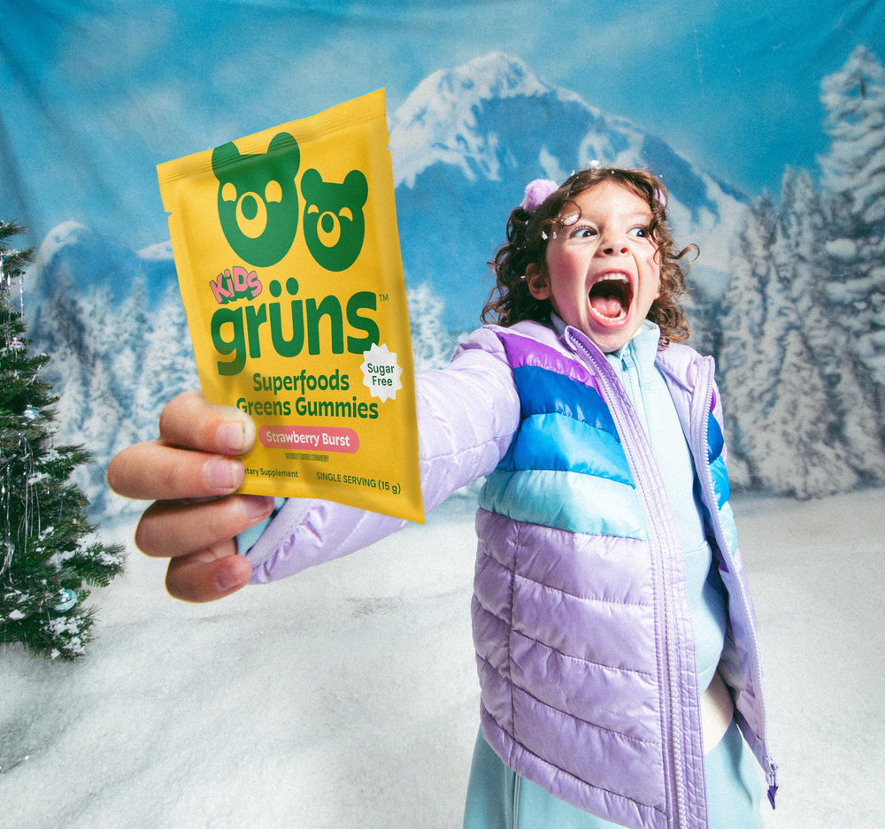 Grüns kid gummies with methylated vitamins for easier absorption.